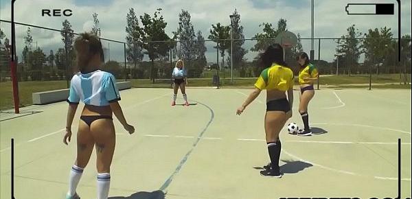  Four teen soccer girl fucks with their coach for promotion